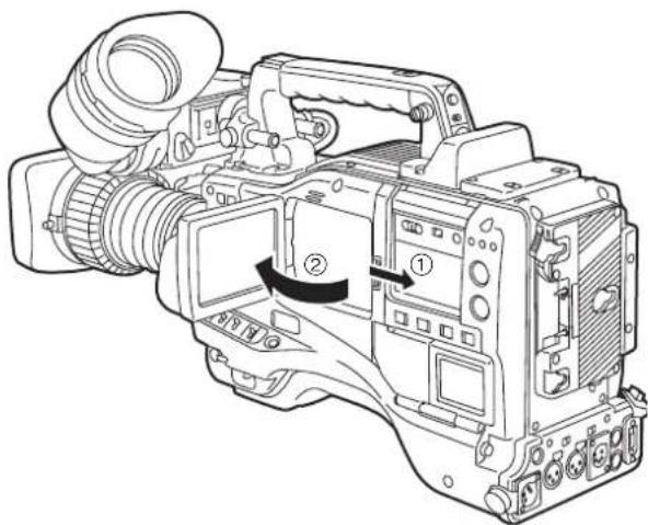 PANASONIC AJ-HPX2000P - Adjusting and setting the LCD monitor - 1