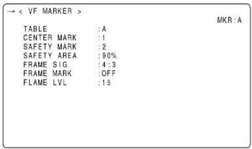 PANASONIC AJ-HPX2000P - Setting the Marker Displays - 1