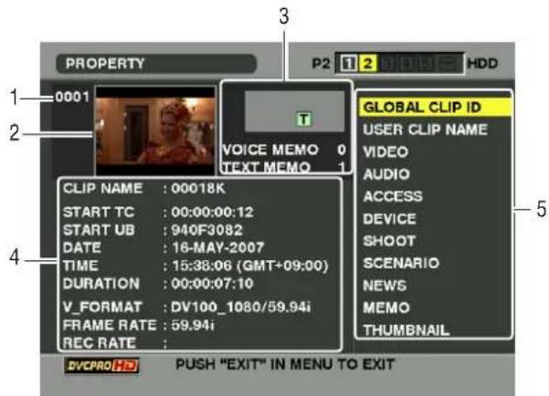 PANASONIC AJ-HPX2000P - Clip Property - 1