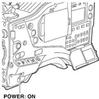 PANASONIC AJ-HPX2000P - Turn on the POWER switch. - 1