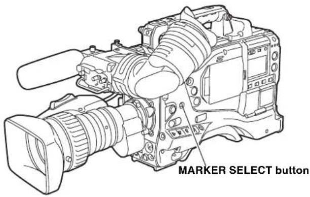 PANASONIC AJ-HPX2000P - Marker Check Screen Displays (MARKER SELECT button function) - 1