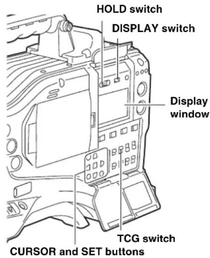 PANASONIC AJ-HPX2000P - USER/EXT (VITC UB MODE only) - 1