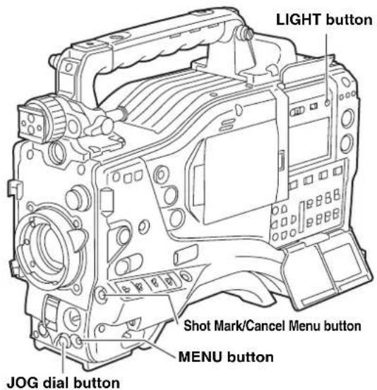 PANASONIC AJ-HPX2000P - USER MENU SELECT: - 1