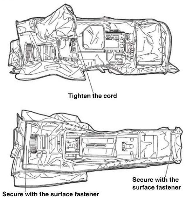 PANASONIC AJ-HPX2000P - Attaching the Rain Cover - 1