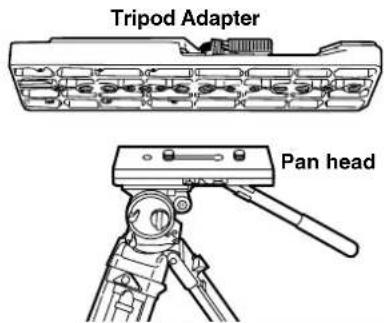 PANASONIC AJ-HPX2000P - Mounting the Camera on a Tripod - 1