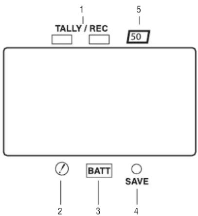 PANASONIC AJ-HPX2000P - Lamps in the Viewfinder Screen - 1