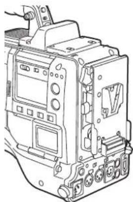 PANASONIC AJ-HPX2000P - When using a V-mount type battery pack - 2