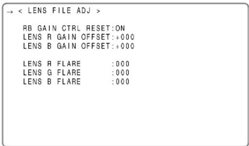 PANASONIC AJ-HPX2000P - Adjustment of the flare - 1
