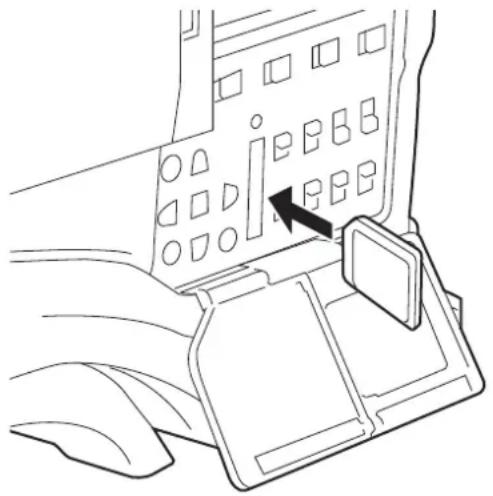 PANASONIC AJ-HPX2000P - Handling SD memory cards - 1