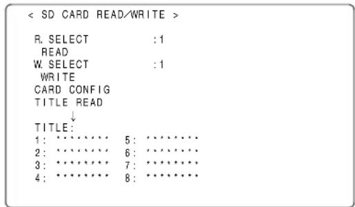 PANASONIC AJ-HPX2000P - To write data on a selected file - 1