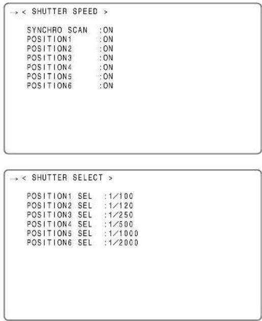 PANASONIC AJ-HPX2000P - Setting the Shutter Mode and Speed - 1