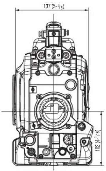PANASONIC AJ-HPX2000P - Dimensions drawing - 1