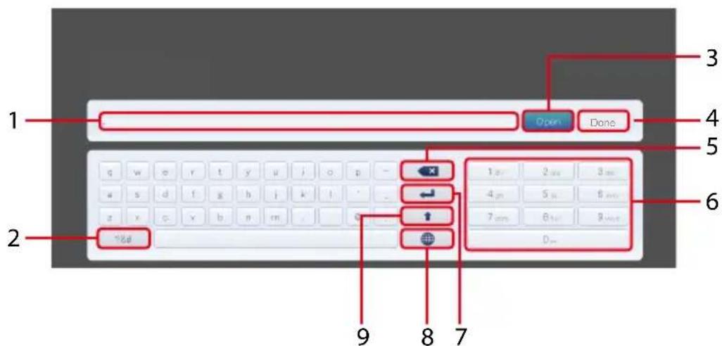 TOSHIBA 32L4300U - Using the software keyboard - 1