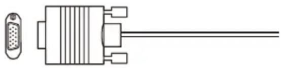 TOSHIBA 32L4300U - Analog RGB (15-pin) computer cable - 1