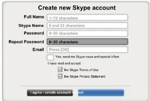 TOSHIBA 32L4300U - To create a new account: - 1