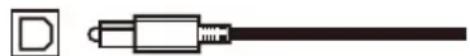 TOSHIBA 32L4300U - Optical audio cable - 1
