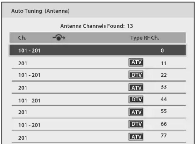 TOSHIBA 32L4300U - Channel Tuning - 1