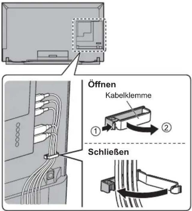 PANASONIC Viera TX-58DXW904 - ■ Kabelführung abnehmen - 1