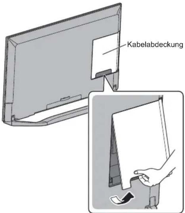 PANASONIC Viera TX-58DXW904 - Kabelabdeckung vom Fernseher abnehmen - 1
