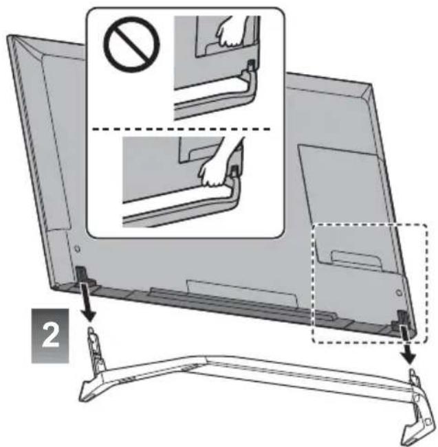 PANASONIC Viera TX-58DXW904 - Zusammenbau / Abnahme des Standfußes - 7