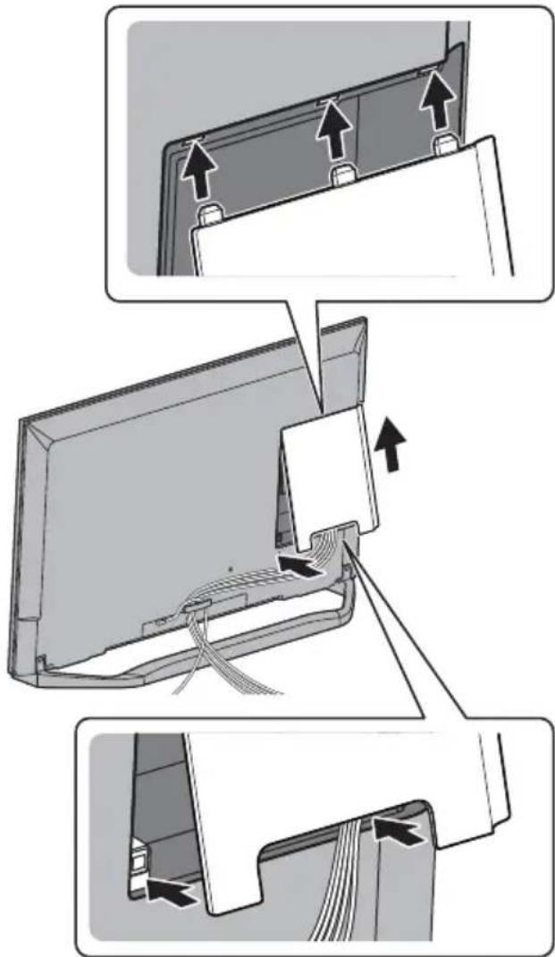 PANASONIC Viera TX-58DXW904 - ■ Anbringen der Kabelabdeckung - 1