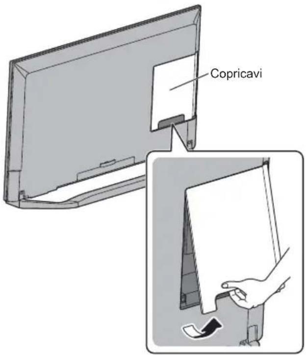 PANASONIC Viera TX-58DXC904 - Rimuovere il copricavi dal televisore - 1