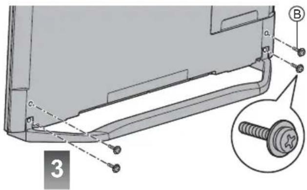 PANASONIC Viera TX-58DXC904 - Zusammenbau / Abnahme des Standfußes - 8