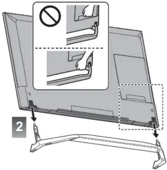 PANASONIC Viera TX-58DXC904 - Montaggio / rimozione del piedistallo - 7