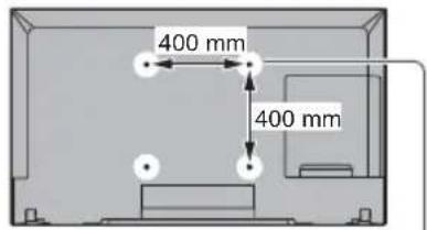 PANASONIC Viera TX-58DXC904 - ■ Quando si utilizza la staffa di montaggio a parete - 1