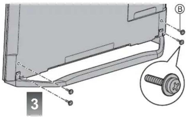 PANASONIC Viera TX-58DXC904 - Montaggio / rimozione del piedistallo - 8