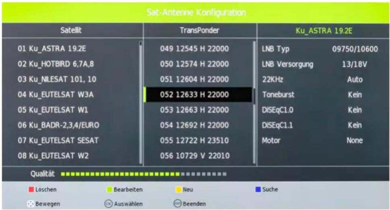 MEGASAT Royal Line 19 Deluxe - SAT-Antenne Konfiguration - 1