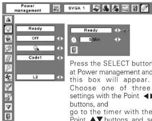 SANYO PLC-XE30 - Power management - 4