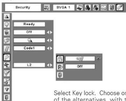SANYO PLC-XE30 - PIN code lock - 1