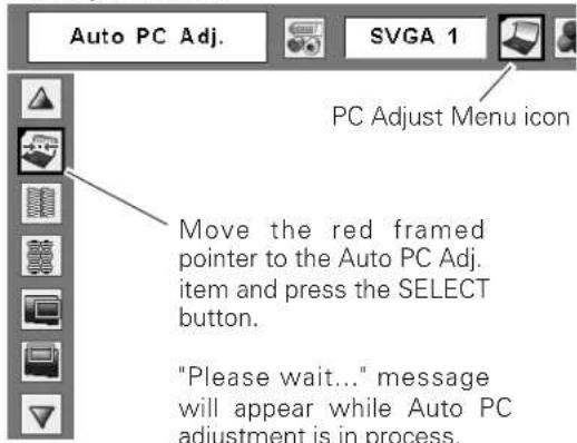 SANYO PLC-XE30 - To store adjustment parameters - 1
