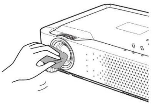 SANYO PLC-XE30 - Cleaning the Projection Lens - 1
