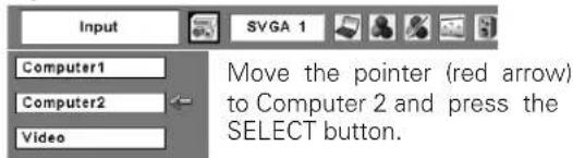 SANYO PLC-XE30 - Source Select Menu - 1