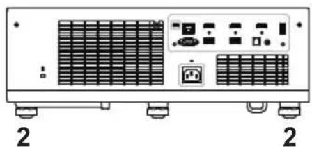 DELL S718QL Advanced - Lowering the Projector Image Height - 3