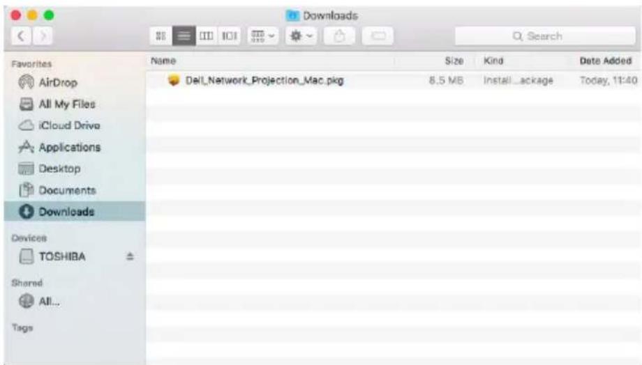 DELL S718QL Advanced - Install Dell Network Projection Software on the Mac - 7