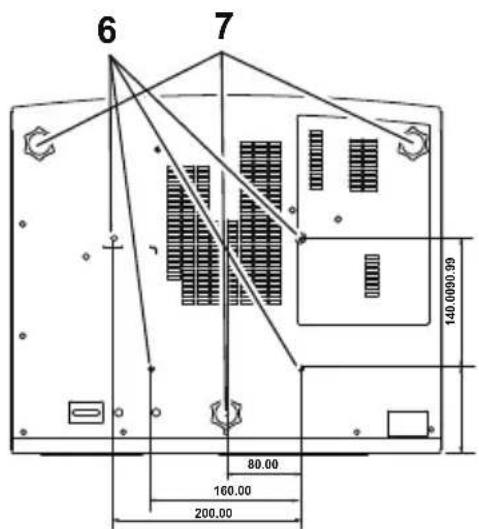DELL S718QL Advanced - Projector Top and Bottom View - 2