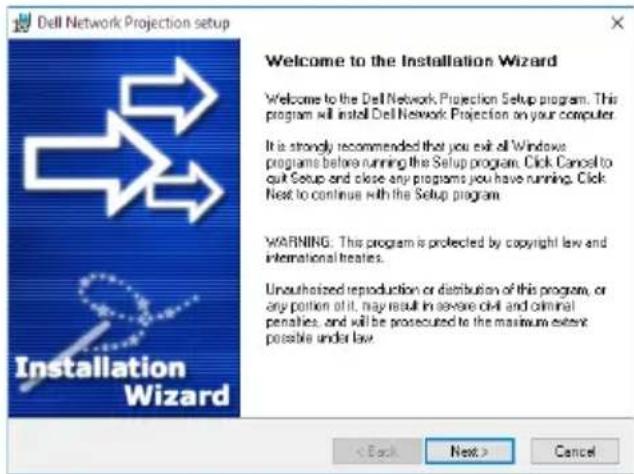 DELL S718QL Advanced - Instructions for installing Dell Network Projection Software on Windows PC - 7