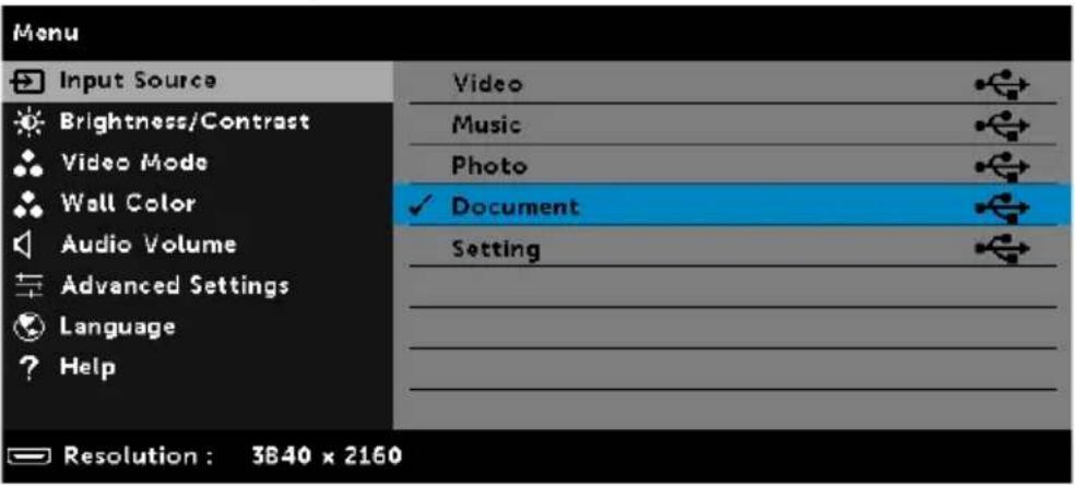 DELL S718QL Advanced - Setting up to present using External USB Storage - 14