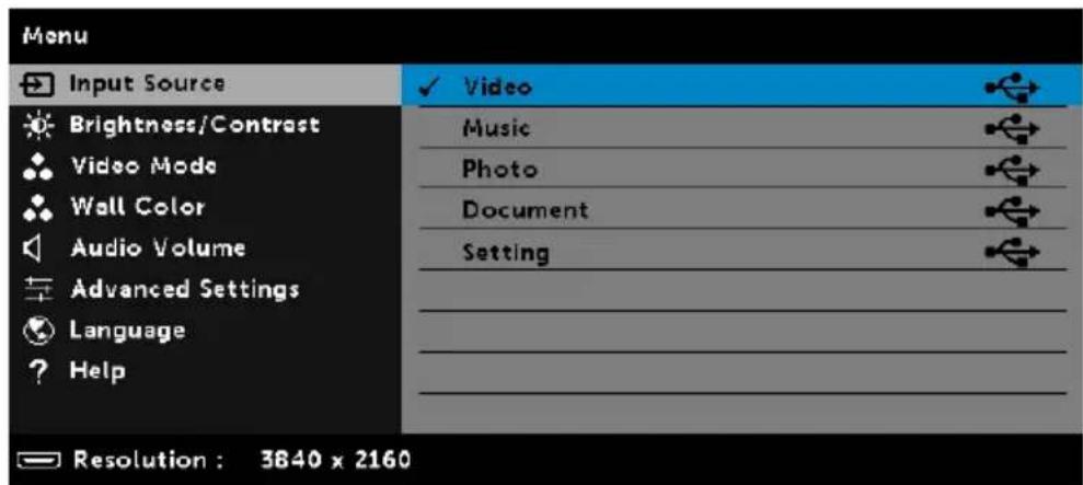 DELL S718QL Advanced - Setting up to present using External USB Storage - 5