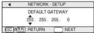 3M X80 - NETWORK Menu - 4