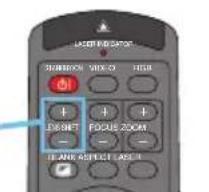 3M X80 - Using The Lens Shift Buttons (X80 only) - 2