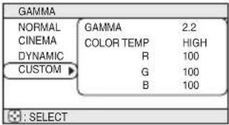 3M X70 - PICTURE-1 Menu - 1