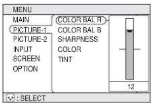 3M MP7650 - PICTURE 1 Menu - 1