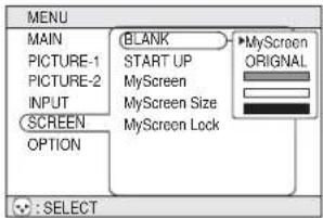 3M MP7650 - SCREEN Menu - 1