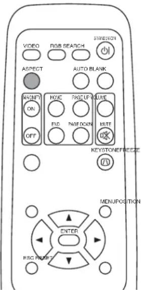 3M MP7650 - SELECTING THE ASPECT RATIO - 1