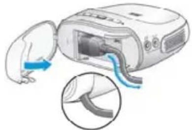 3M MP300 - Installing the HDMI or MHL cable into the Projector - 1