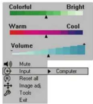 3M 9000PD - Input Select Menu - 1